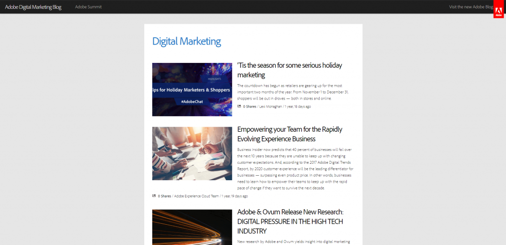 Adobe Marketing Blogs